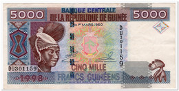 GUINEA,5000 FRANCS,1998,P.38,XF - Guinée