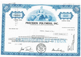 Precision Polymers 100 $ 1973 - D - F
