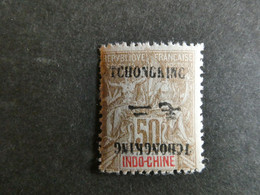FRANCE Colonies TCH'ONG-K'ING N° 44a Double Surcharge Inversée  Neuf Sans Charnière  Voir Scans - Unused Stamps