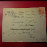 LETTRE CASINO DE VIVHY POUR NANTES - Cartas & Documentos