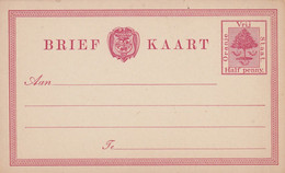 ORC OFS Orange River Colony - PostCard Postal Stationery Brief Kaart Unused - Orange Free State (1868-1909)