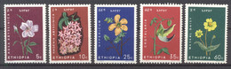 Ethiopia 1965 Flowers MNH VF - Ethiopie