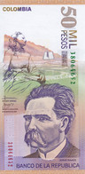 BILLETE DE COLOMBIA DE 50000 PESOS DEL AÑO 2005 SIN CIRCULAR (UNC)  (BANK NOTE) - Colombia