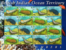 BIOT - 2008 - WWF - Sea Cucumbers - Mint Stamp Sheet - Territoire Britannique De L'Océan Indien