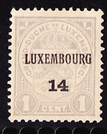 Luxembourg 1914  Prifix Nr. 91 - Préoblitérés