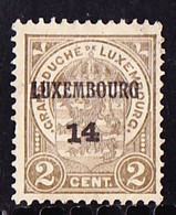 Luxembourg 1914  Prifix Nr. 92 - Voorafgestempeld