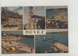 Névez (29) : 5 Vues Dont Le Port Et La Plage En 1979 (animé) GF. - Névez