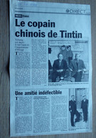 TINTIN 2 COUPURES DE JOURNAUX LE COPAIN CHINOIS ET SUR LES TRACES DE TINTIN - Kuifje
