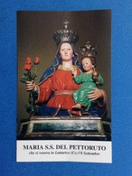 SANTINO HOLY CARD IMAGE PIEUSE MARIA SS. DEL PETTORUTO LATTARICO CS - Santini