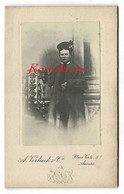 Oude Foto Op Karton Ancienne Photo Old CDV Portrait Carte De Visite Fotograaf Verbeeck Anvers Antwerpen Groenplaats - Personas Anónimos