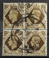 1937 König George VI Viererblock - Used Stamps
