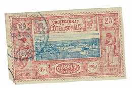 COTE ES SOMALIS N°25 Oblitéré Cote 15€ - Used Stamps