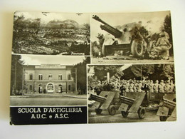 Saluti Da Foligno Scuola D' Artiglieria A.U.C. E A.S.C.  Caserma Militare  VIAGGIATA  COME DA FOTO - Foligno