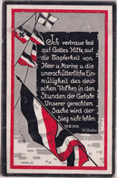 DR - "Ich Vertraue Fest..." Patriotische Propagandakarte/Feldpost Mülheim 1914 - Cartas