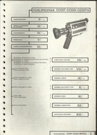 Fiche Spécifique CC03T - CC03V - CC03TA - Caméscope (Cámara)