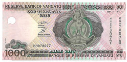 VANUATU  1000 VATU  Sign. Odo Tevi  HH  N° Vertical  Lot De 2 NEUFS - Vanuatu