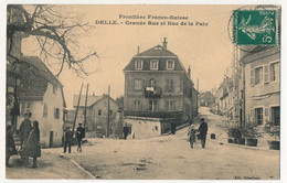 CPA - DELLE (Terr. De Belfort) - Grande Rue Et Rue De La Paix - Delle