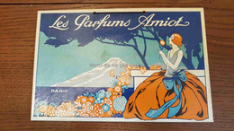 Plaquette Publicitaire - Parfums Amiot - Targhe Di Cartone