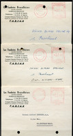 3 Kaarten LES FONDERIES BRUXELLOISES S.A. Haren Lez Bruxelles - FABRUX - Stempel Vilvoorde - 1960-79