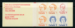Canada MNH 1972-76 Caricature Issue Booklet - Nuevos