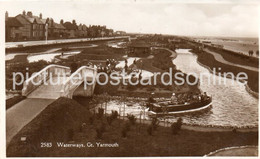 WATERWAYS NORTH PARADE GREAT YARMOUTH OLD R/P POSTCARD NORFOLK - Great Yarmouth