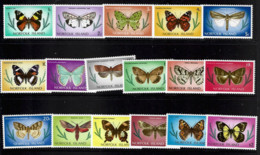 Norfolk Islands  1977  SG  179-95   Moths Butterflies      Unmounted Mint - Norfolk Eiland