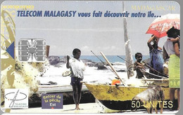 CARTE-PUCE-50U--SC7-MADAGASCAR-RETOUR De PECHE EST-03/99-140000Ex-V°N° Série 03006407-Reste 2U-TBE - Madagaskar