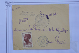 R7 AOF COTE IVOIRE  BELLE  LETTRE PARQUET   1952 GRAND BASSAN    POUR PARIS   FRANCE  ++AFFRANCH. PLAISANT - Brieven En Documenten