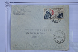 R7 AEF   BELLE  LETTRE   1953 BRAZZAVILLE    POUR PARIS FRANCE  + +AFFRANCH. PLAISANT - Briefe U. Dokumente