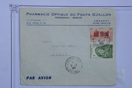 R8 AOF   BELLE  LETTRE PRIVEE PHARMACIE   1953 CONAKRY POUR PARIS FRANCE  + +AFFRANCH. PLAISANT - Cartas & Documentos