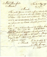 1790 De Nice Marque Postale NEGOCE COMMERCE CONTREBANDE  Par Le Clerc De Geneve Pour Roux Négociant Marseille - Other & Unclassified