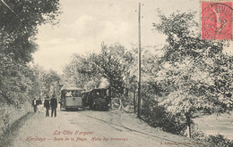 64 - PYRÉNÉES-ATLANTIQUES - HENDAYE - Route De La Plage - Halte Des Tramways - Superbe (10091) - Hendaye