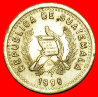 + MAYAN SCULPTURE (1976-2009): GUATEMALA ★ 10 CENTAVOS 1996 MINT LUSTER! LOW START ★ NO RESERVE! - Guatemala