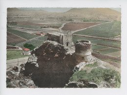 La Garde (Var) En Avion Au Dessus De... Les Ruines Du Château Et De La Chapelle De La Vieille Garde (cp Vierge N°5 Lapie - La Garde Freinet