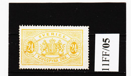 11FF/05 SCHWEDEN 1874 Michl 8A  DIENST Geprüft Georg Bühler (*) FALZ  ZÄHNUNG SIEHE ABBILDUNG - Unused Stamps