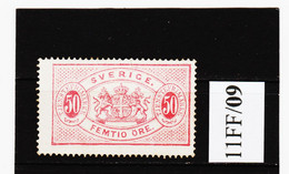 11FF/09 SCHWEDEN 1874 Michl 10 A  DIENST Geprüft Georg Bühler (*) FALZ  ZÄHNUNG SIEHE ABBILDUNG - Unused Stamps