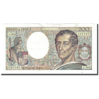 France, 200 Francs, Montesquieu, 1990, SUP, Fayette:70.10b, KM:155d - 200 F 1981-1994 ''Montesquieu''