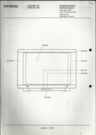 Siemens - Fersehgeräte, Farbfernsehgerät - Téléviseurs Couleurs FS351M6-V01 - FS351V6-V02 - Televisione