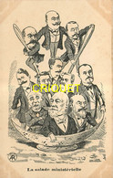 Illustrateur Lion, Salade Ministérielle 1906, Clémenceau, Viviani, Briand, Caillaux, Doumergue ... - Lion