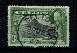 Ref 1535 - KGV Ceylon 3c Stamp With 1937 Village Village Postmark - Deltota - Ceylon (...-1947)