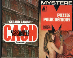 2 Romans Espionnage * Mystere Puzzle Pour Démon (1971 ) & Cash Epouvante A Los Angeles 1979 - Zonder Classificatie