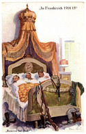Künstler-AK Hans Leu: In Frankreich 1914 /15, Reserve Hat Ruh, Soldaten - Leu, Hans