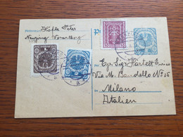 SCHW758 Österreich Ganzsache Stationery Entier Postal P 247 Von Nenzing Nach Milano Italien - Entiers Postaux