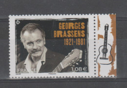 FRANCE / 2021 / Y&T N° 5531 ** : Georges Brassens X 1 BdF D - Unused Stamps