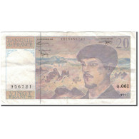 France, 20 Francs, Debussy, 1997, TB+, Fayette:66 Ter.2, KM:151i - 20 F 1980-1997 ''Debussy''