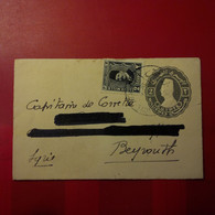 LETTRE EGYPTE POUR LIBAN BEYROUTH CAPITAINE DE CORVETTE 1934 - Cartas & Documentos