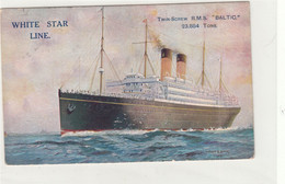 G.B. / Liverpool Paquebot Mail / Tax / White Star Line Ship Postcards / Lancashire - Non Classés