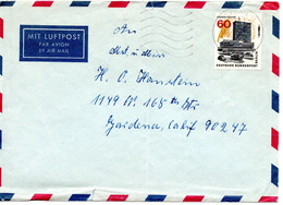 57365 - Berlin - 1965 - 60Pfg. Neu-Berlin EF A LpBf BERLIN -> Gardener, CA (USA) - Storia Postale