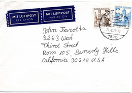 57368 - Bund - 1978 - 70Pfg. B&S MiF A LpBf BADEN-BADEN -> Beverly Hills, CA (USA) - Covers & Documents