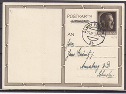 Allemagne - Empire - Carte Postale De 1939 - Entier Postal - Oblit Sankt Pölten - Portret De Hitler - - Storia Postale